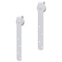 vidaXL Mini Schiebetürbeschlag Set für Schranktüren Carbonstahl 122 cm 151693_5