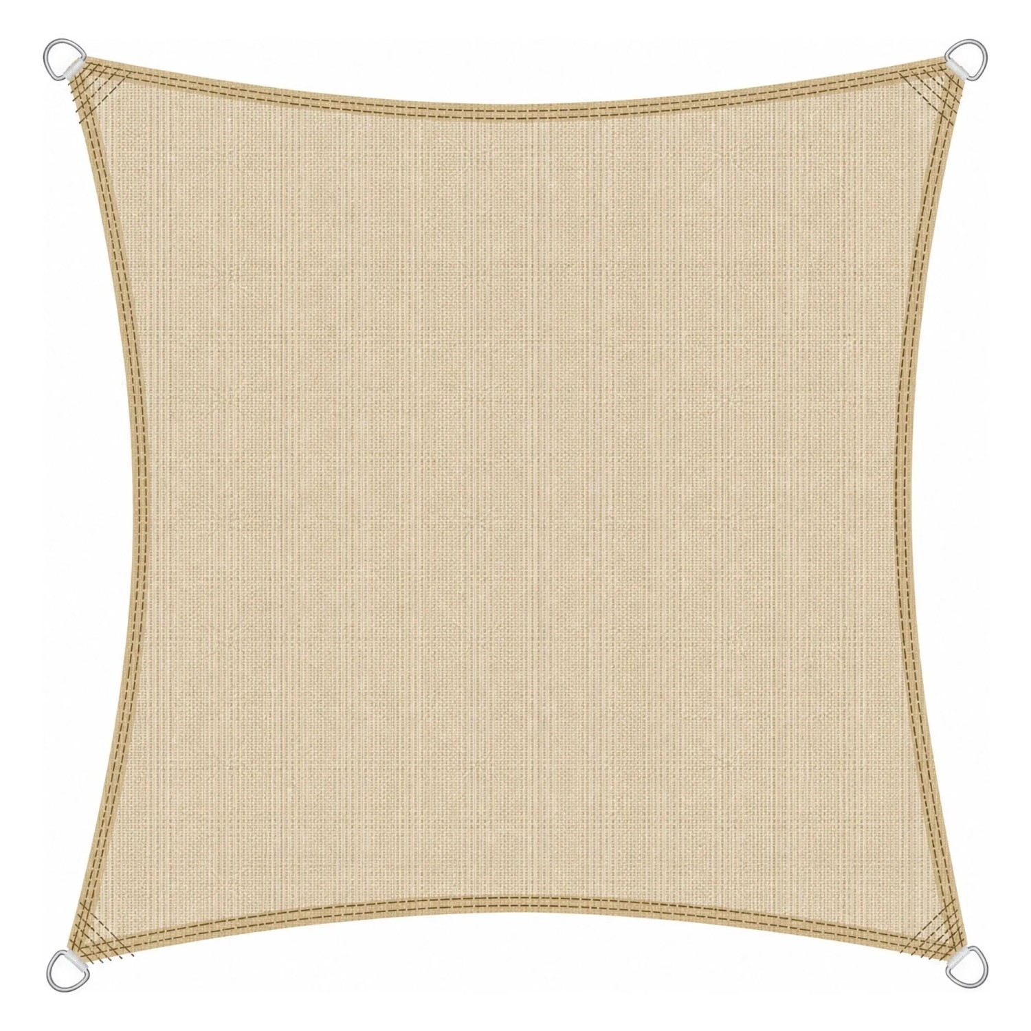 KESSER Sonnensegel HDPE Wasserabweisend Quadrat 200 x 200 cm Creme