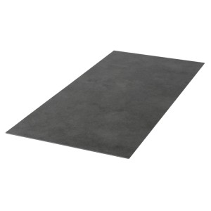 Dunkelgraue selbstklebende PVC Vinylboden Diele in Betonoptik, 61x30,5 cm, für moderne Böden.