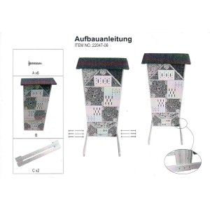 Kobolo Insektenhotel Insektenhaus VILLA aus Tannenholz inkl Füllung