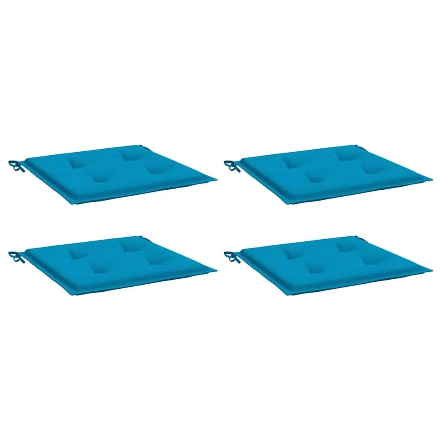 vidaXL Gartenstuhl-Kissen 4 Stk Blau 40x40x4 cm Oxford-Gewebe 47591 günstig online kaufen