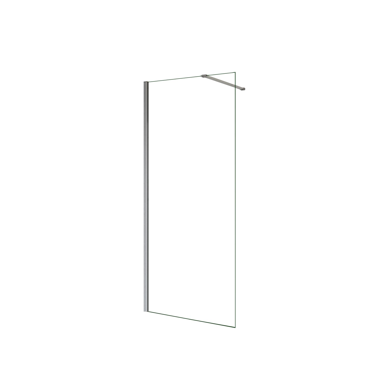 Duschparadies Walk in Dusche 60 x 200cm Duschwand mit 90cm Stabilisierungss günstig online kaufen