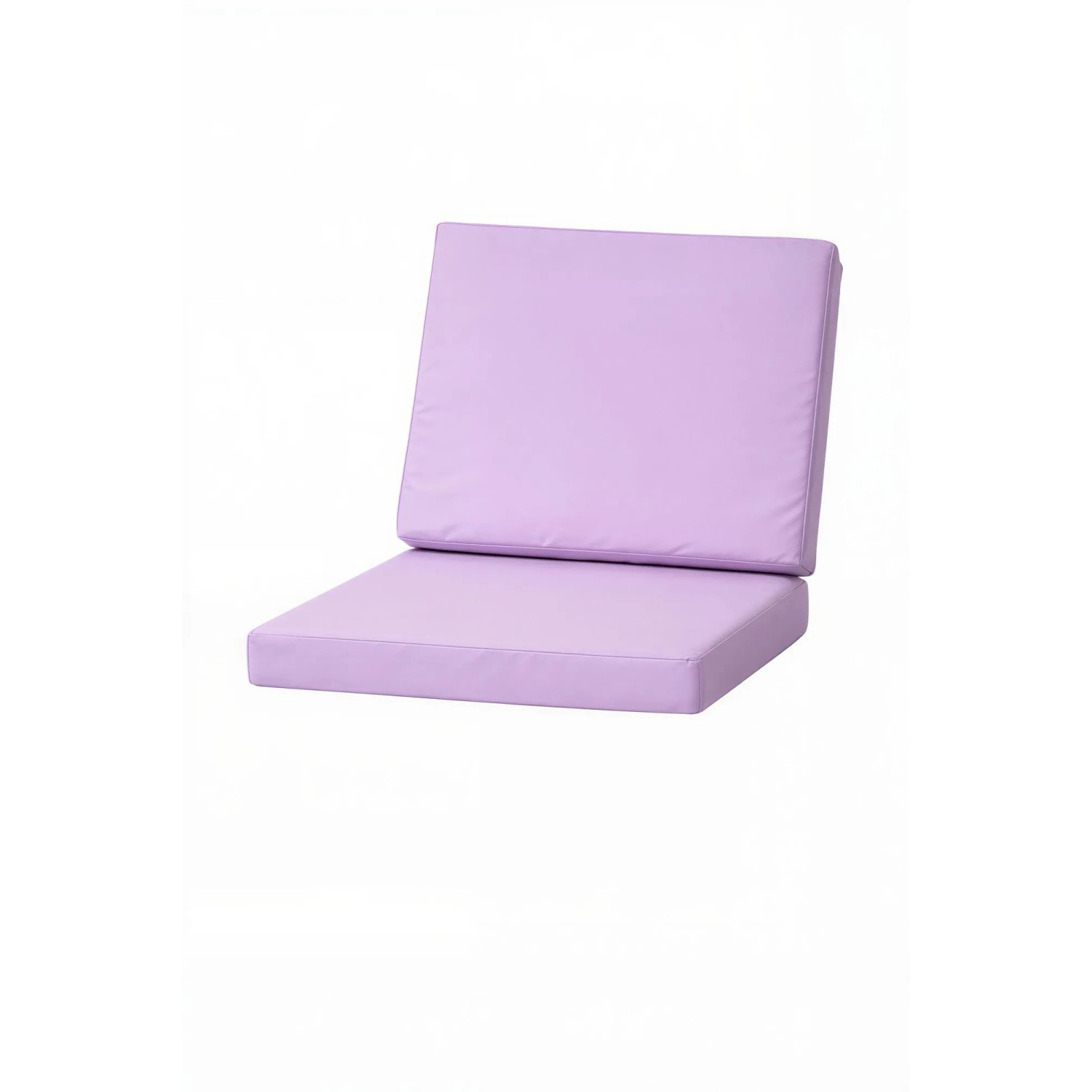 Setgarden Flat 6er Set Sitzkissen für Polyrattan Sessel 50x52x7 Sitz + 50x56 cm Rückenlehne 1tlg Purple