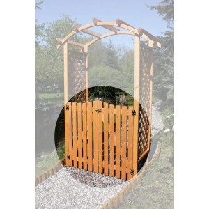 Promadino Tür für Pergola Diana, Kiefernholz, 100x100 cm. Gartentür für Rankhilfe.