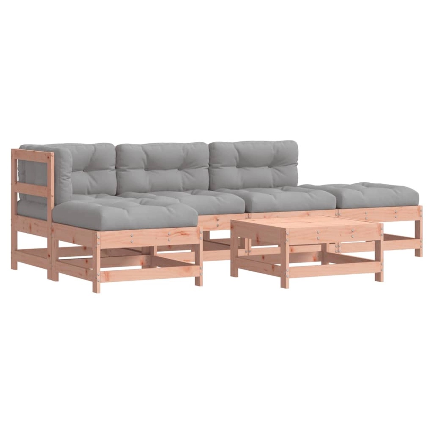 vidaXL 6-Tlg Garten-Lounge-Set mit Kissen Massivholz Douglasie 3185904 günstig online kaufen
