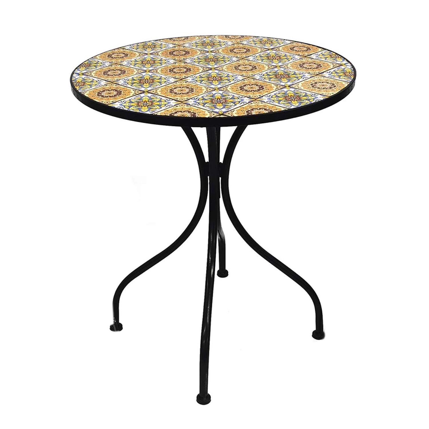 Mojawo Mosaik Mosaiktisch Gartentisch Bistrotisch Tisch 60cm günstig online kaufen