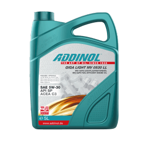 Addinol Motorenöl Giga Light MV 0530 LL 5 l im Kanister, geeignet für Benzin- und Dieselmotoren.