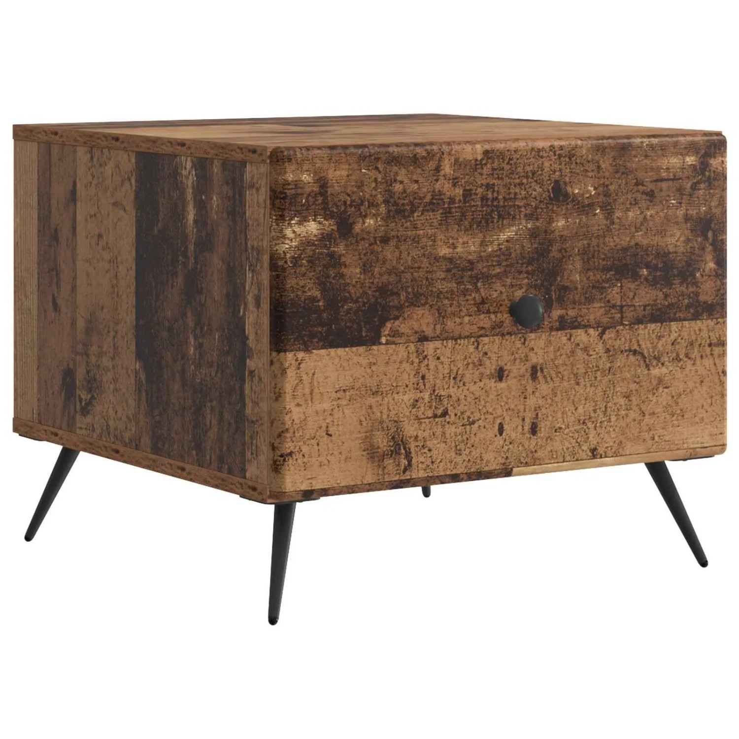vidaXL Couchtisch mit Schubladen Altholz 49 x 50 x 40 cm Holzwerkstoff 895663