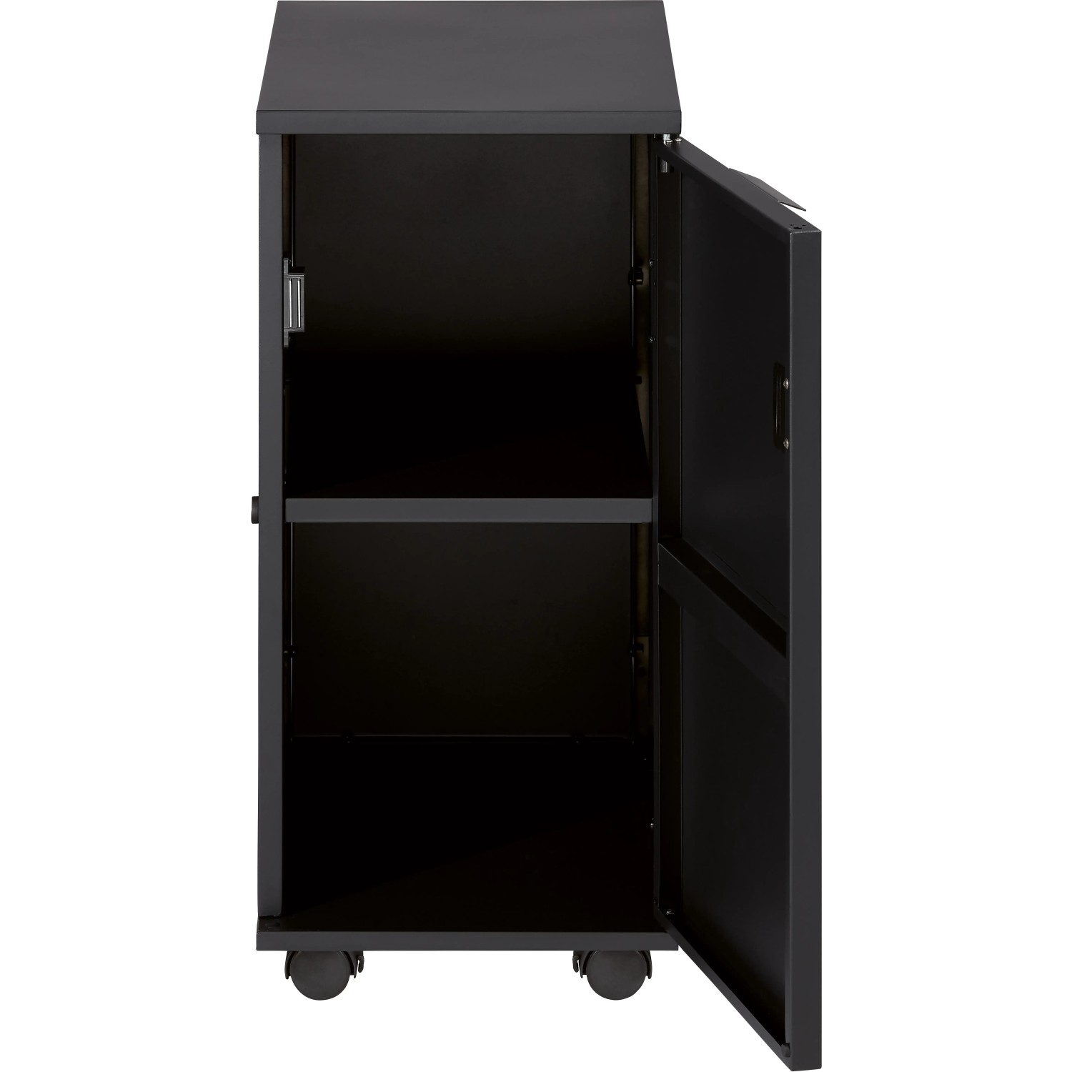 Enders Grill-Trolley für Monroe Pro, Colorado und Boston Serien mit offener Tür und Regalböden.