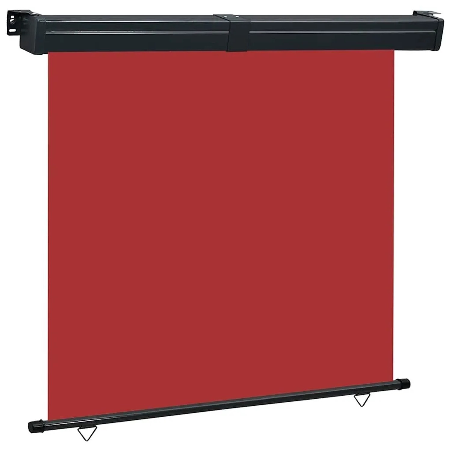 vidaXL Balkon-Seitenmarkise 165x250 cm Rot 48433
