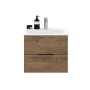 Steinkamp Waschtischunterschrank Living 2.0 Eiche mit GROHE Essence Waschbecken, 60 cm.