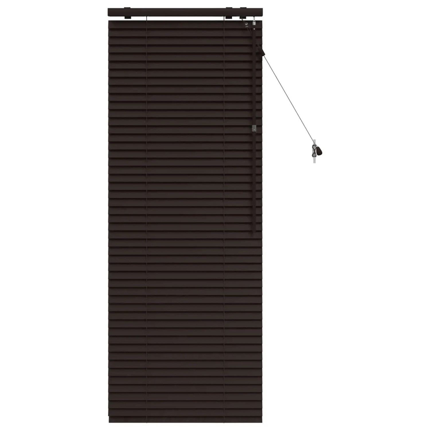 vidaXL Venezianische Jalousie Dunkelbraun 65 x 160 cm 35 mm 42015559
