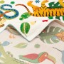 Bunter Pergamon Kinderteppich Maui Kids Urwald 120x170cm mit Tiermotiven.