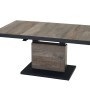 Rechteckiger Siena Garden Gartentisch Talina in Washed Grau, 85x140 cm, mit Keramik-Tischplatte und Aluminiumrahmen.