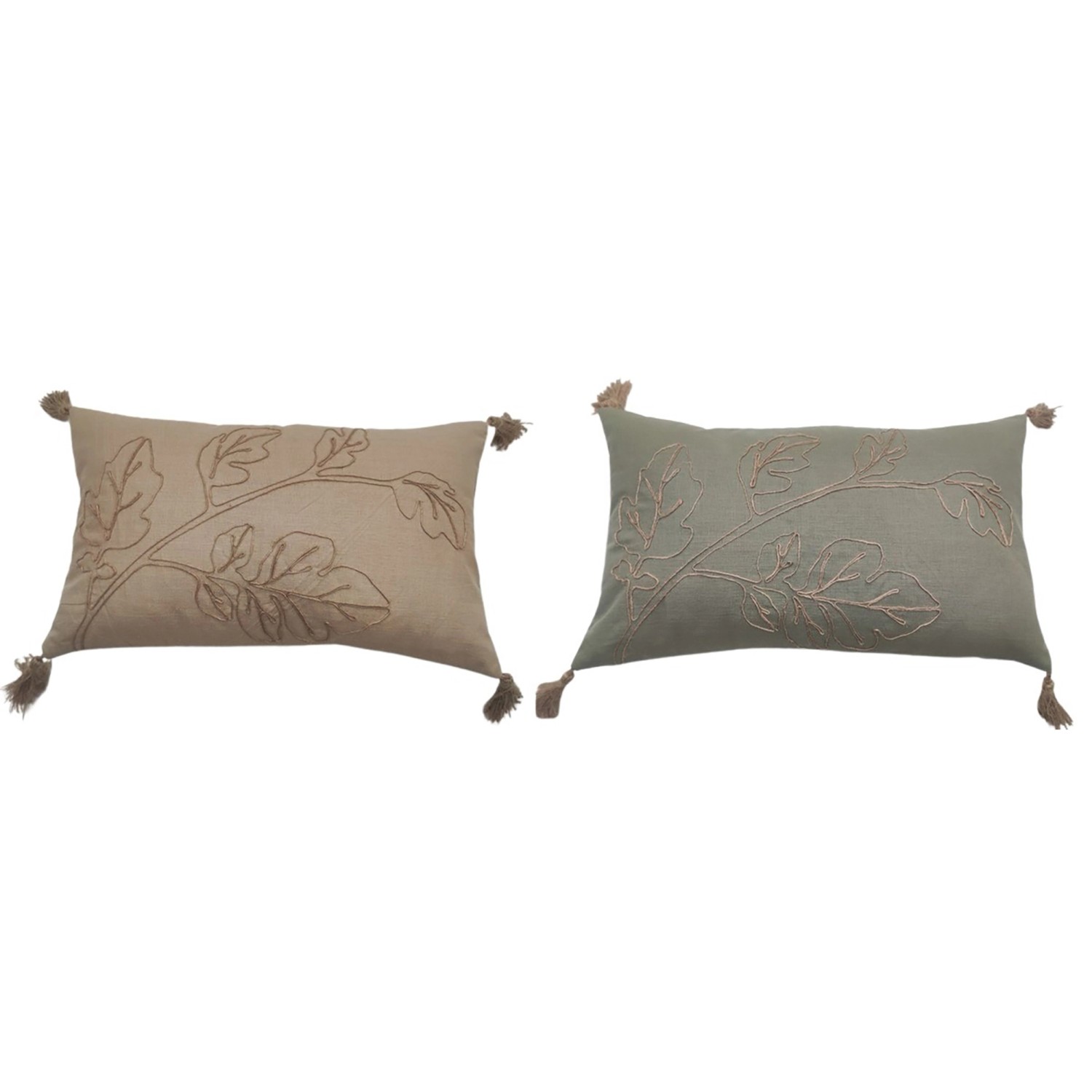 Boltze Kissen Ryan 2-fach Sortiert 8 cm x 50 cm x 30 cm Grün