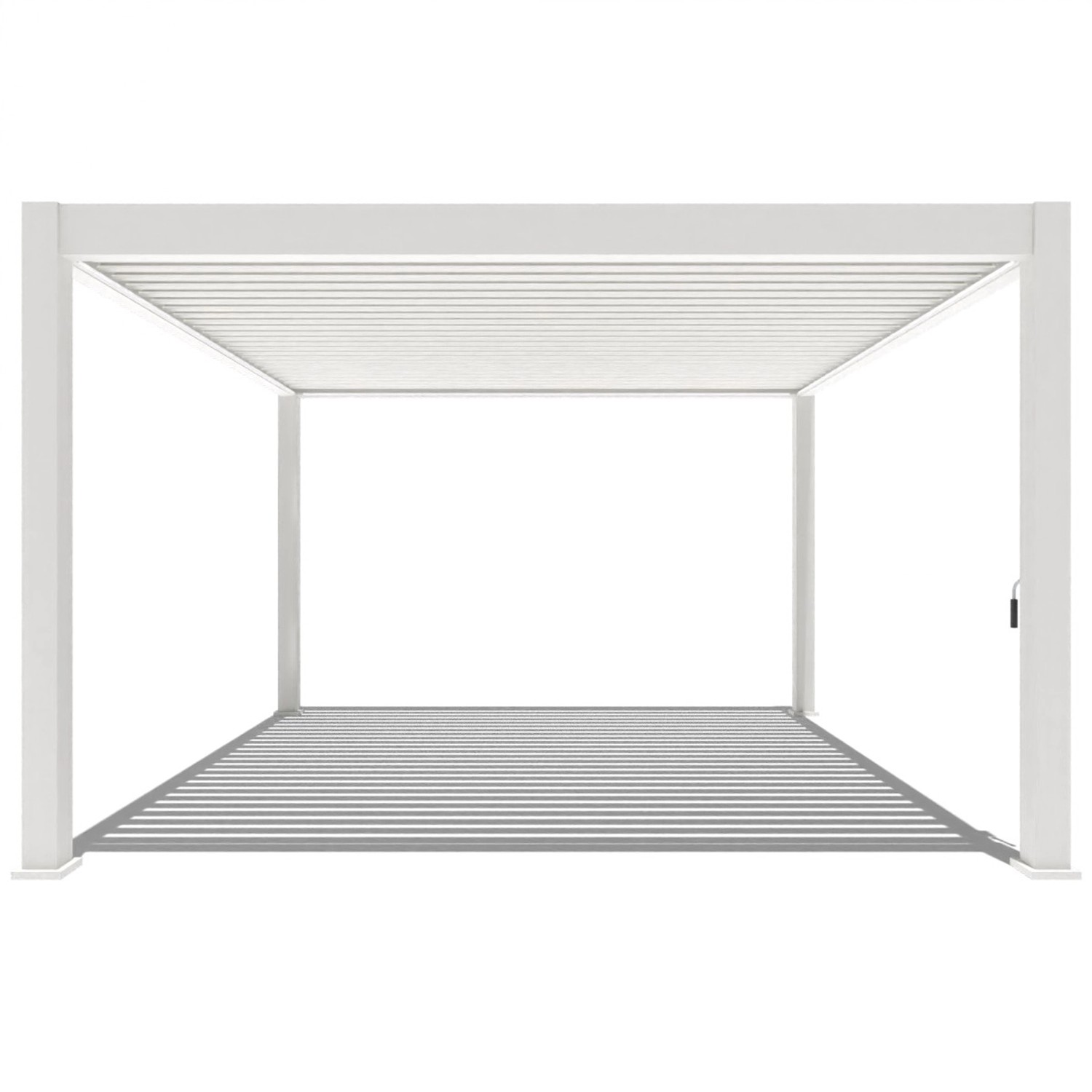 Weide Deluxe Plus Aluminium Pavillon 4 x 4 M Weiß Pergola Freistehend
