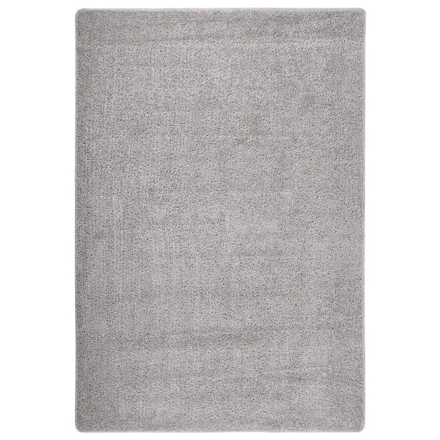 vidaXL Shaggy-Teppich Hellgrau 120x170 cm Rutschfest 340383