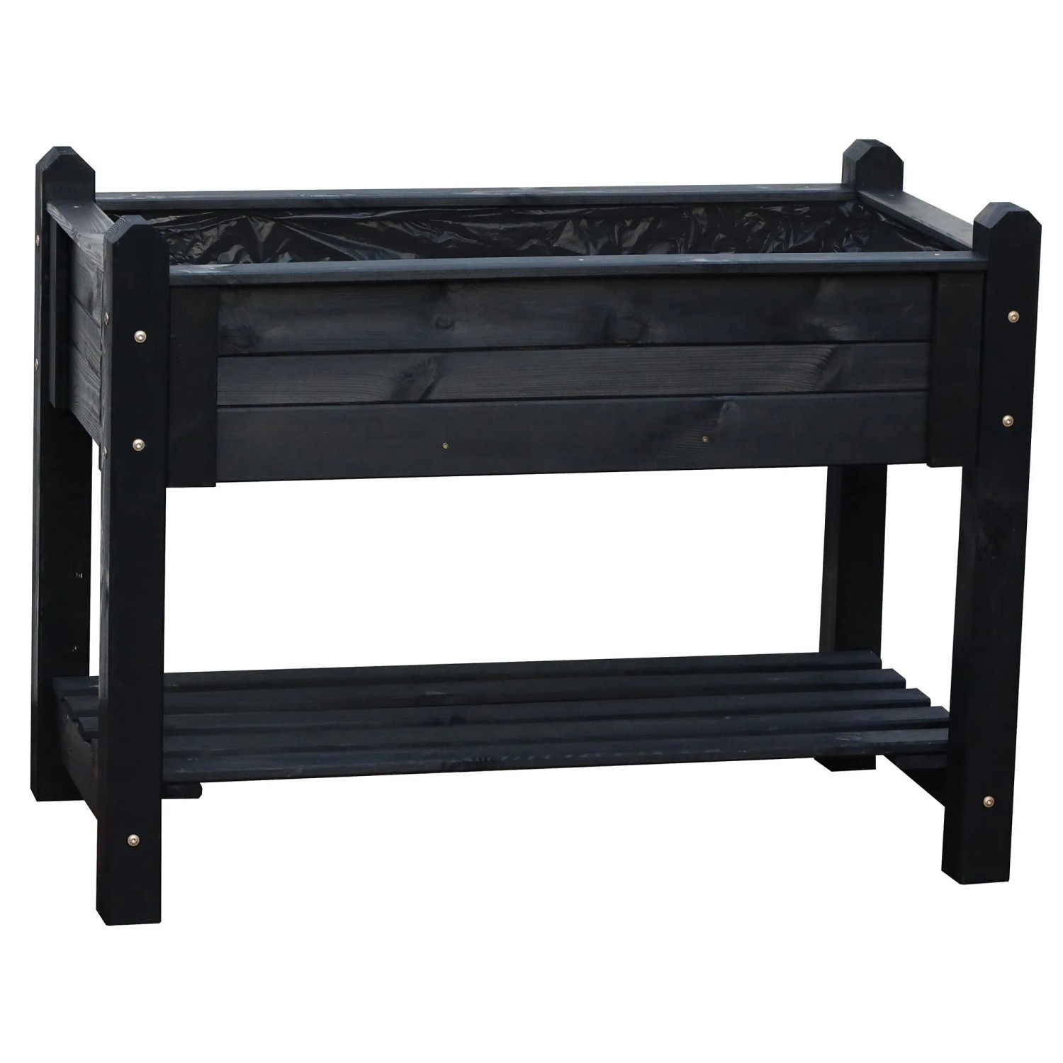 Promadino Kräuterbeet Massiv Groß 85 cm x 114 cm x 60 cm Anthrazit FSC®