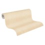 Rolle PROFHOME Streifen Tapete in Gelb mit matter Textiloptik.