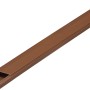 Brauner Kabelkanal, 30x15 mm, 2 m Länge. Zur Verlegung von Kabeln im Innen- und Außenbereich.