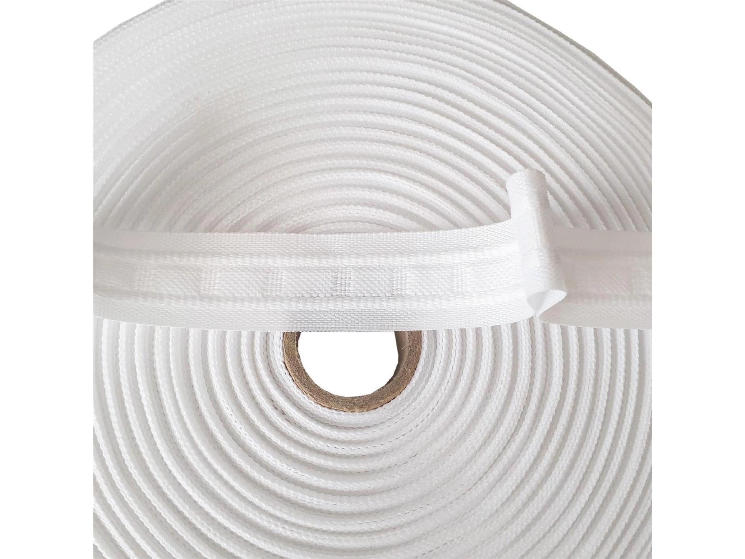 Furlanis Polycotton Band Naturweiß – 10 Mm X 25 M Für Geschenke, Hochzeit & Deko