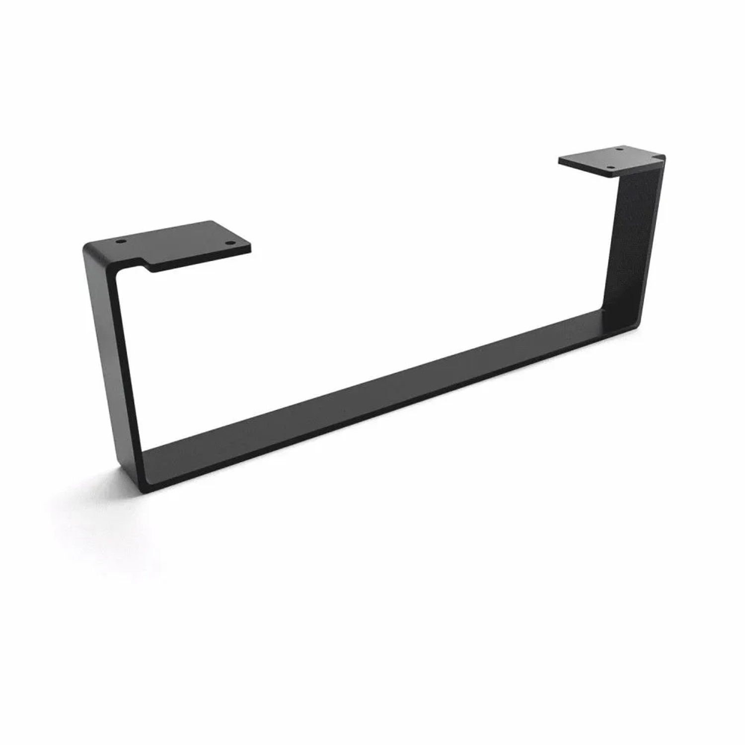 HEVVA Möbelbein LUXEMBURG 15 cm Hoch 45 cm Tief 1 Fuß Schwarz