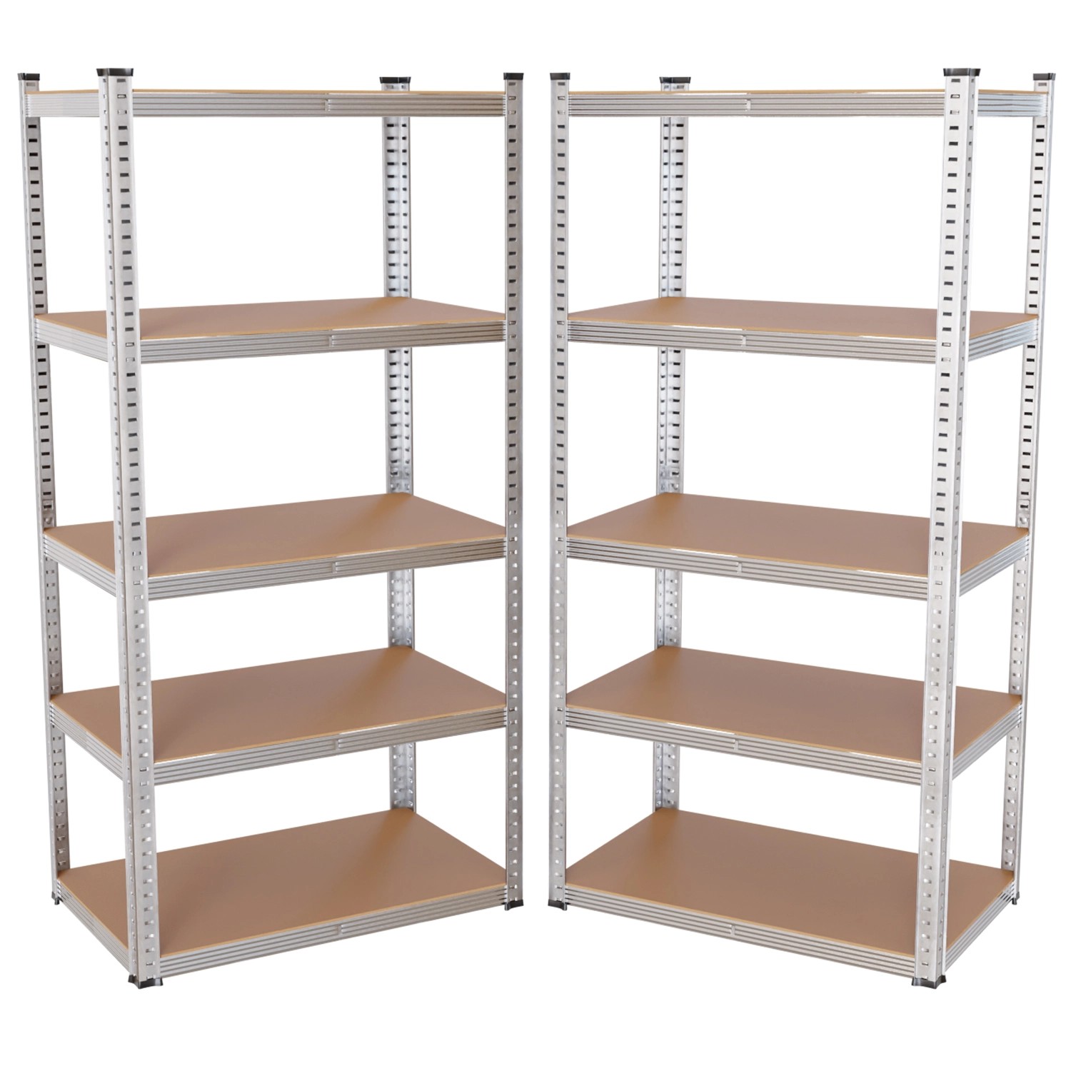 Tronitechnik Schwerlastregal 4er Set 90x40x180 Cm Metall Verzinkt MDF Böden günstig online kaufen
