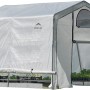 ShelterLogic Foliengewächshaus, 9 m², mit Fenster und Tür für Pflanzenzucht.