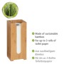 WENKO Toilettenpapierhalter Bambusa aus Bambus für bis zu 3 Rollen.