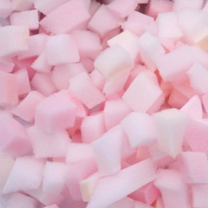 vidaXL Zerkleinerte Schaumfüllung Rosa 10 kg Polyurethan 900287