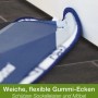 Detailaufnahme: Bona Spray Mop für Hartböden mit flexiblem Gummirand zum Schutz von Möbeln.