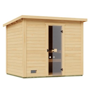 Weka Saunahaus Kaapi 4 ohne Ofen Natur