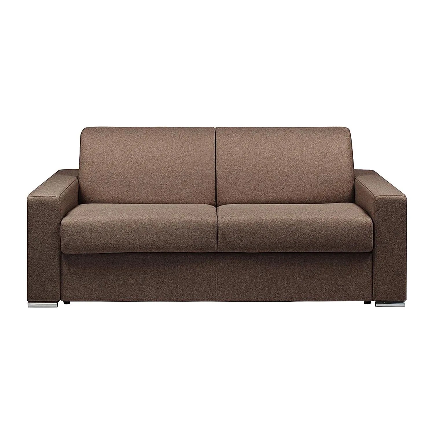 Vente-unique Schlafsofa Calito Schokoladenbraun 194 cm