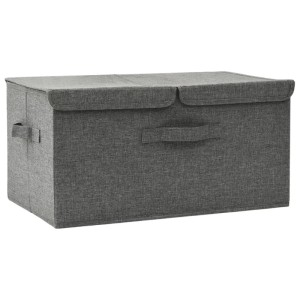 vidaXL Aufbewahrungsbox Stoff 50x30x25 cm Anthrazit 332912