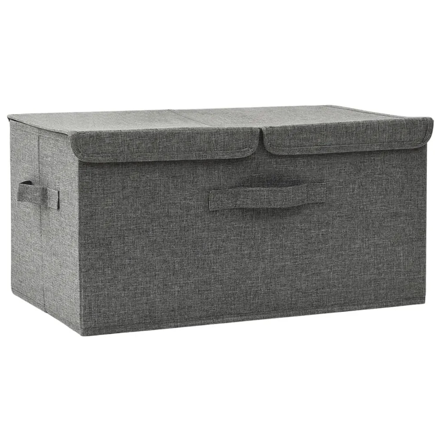 vidaXL Aufbewahrungsbox Stoff 50x30x25 cm Anthrazit 332912
