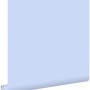ESTAhome Uni Vliestapete in Hellblau, 53cm breit, für die Wandgestaltung.