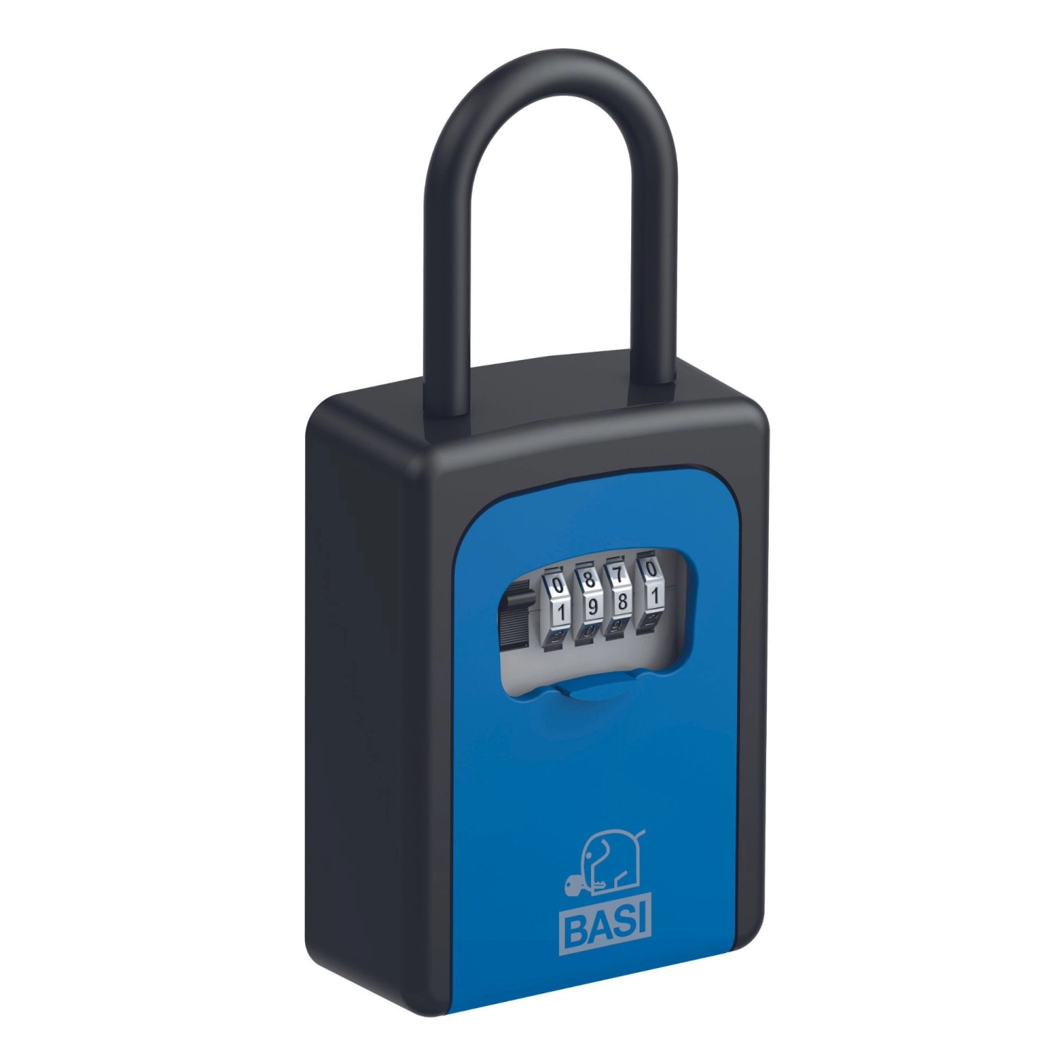 Basi - Schlüsselsafe - SSZ 200B - Schwarz-Blau - mit Zahlenschloss - Aluminium - 2101-0005-1113