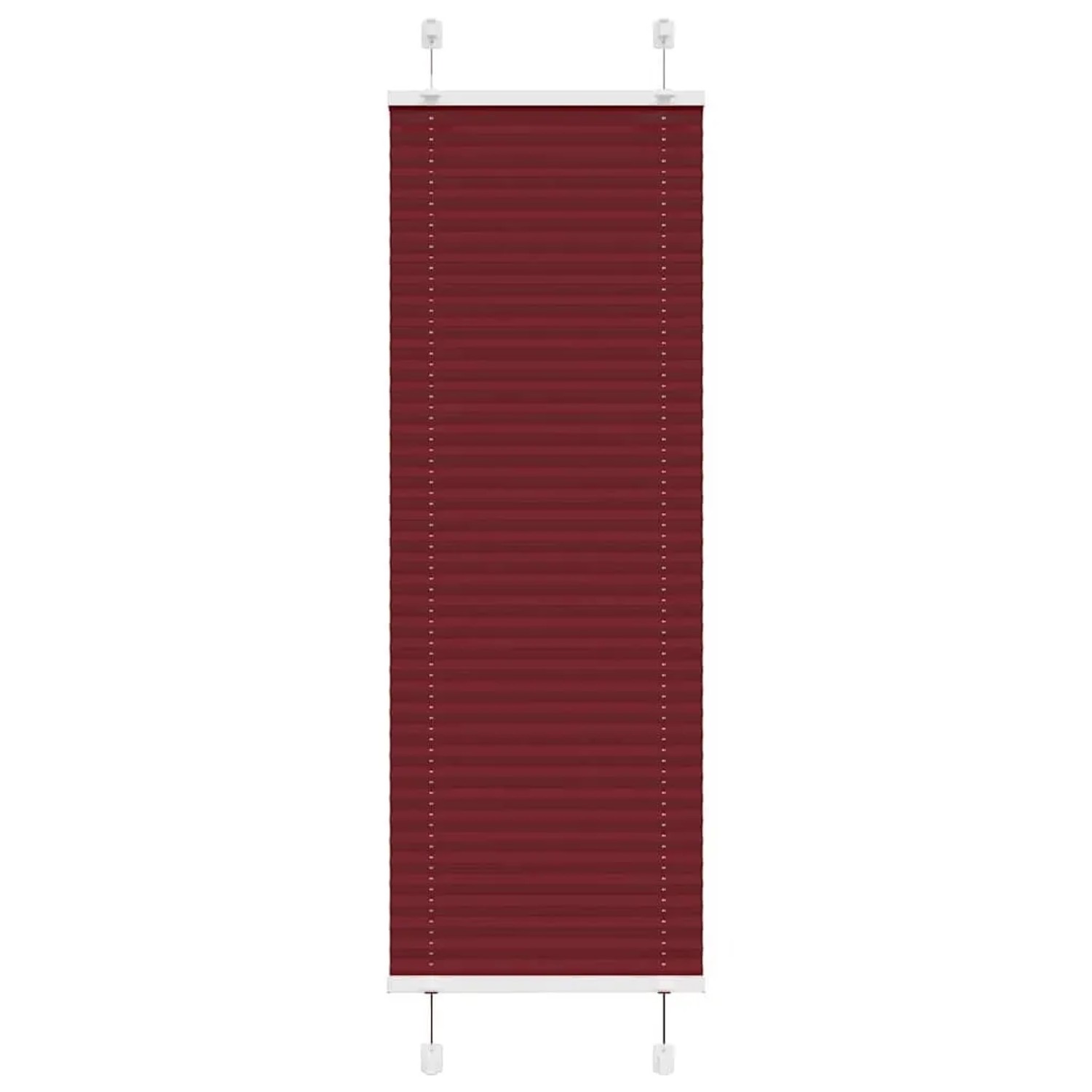 vidaXL Plissee Bordeauxrot 40x100 cm Stoffbreite 39,4 cm Polyester 4015216 günstig online kaufen