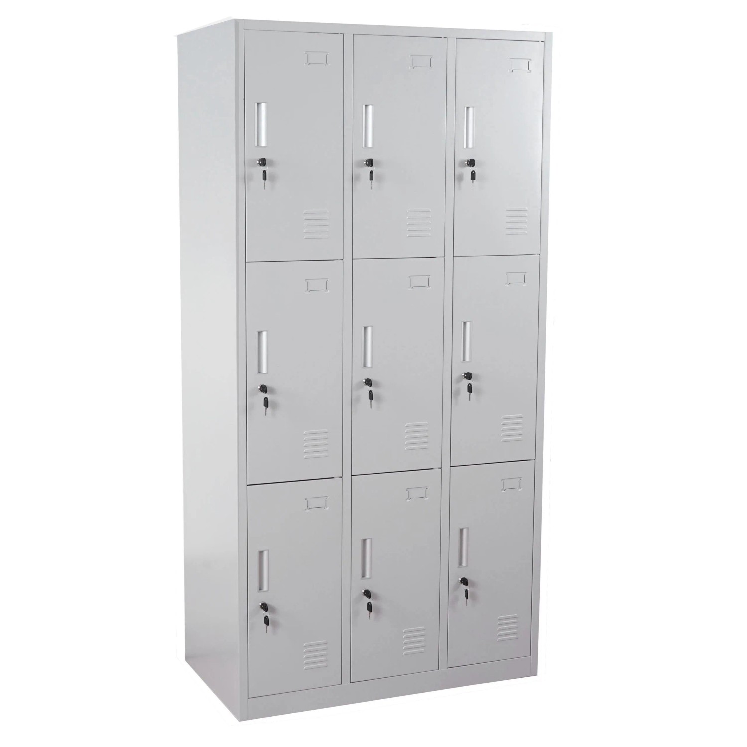 MCW Schließfach Preston T829 Grau 9 Fächer