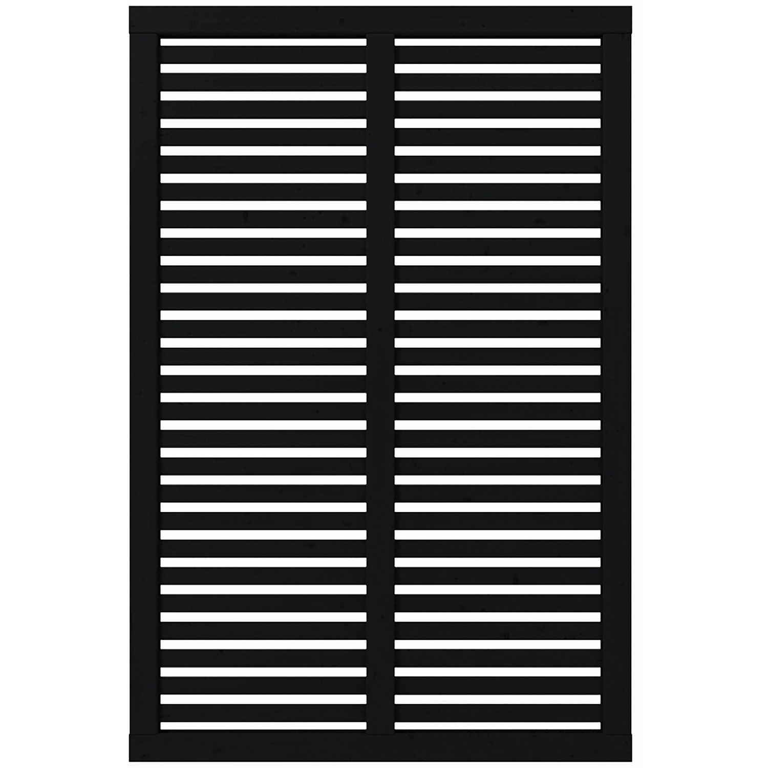 Sichtschutzzaun Harmoni Nadelholz Schwarz 120 cm x 180 cm günstig online kaufen
