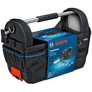 Bosch Professional Werkzeugtasche GWT 20 Set mit 8 Handwerkzeugen und Zubehör.