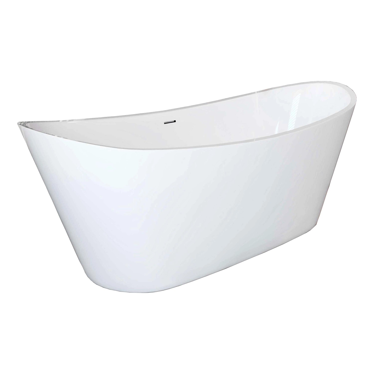 AICA Freistehende Badewanne 170x72cm Oval Acrylwannen inkl.Ab-/Überlauf.Vor günstig online kaufen