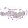 vidaXL Garten-Sofa-Set, 10-teilig, schwarz, Poly Rattan, mit Maßen. Ideal für Garten und Terrasse.