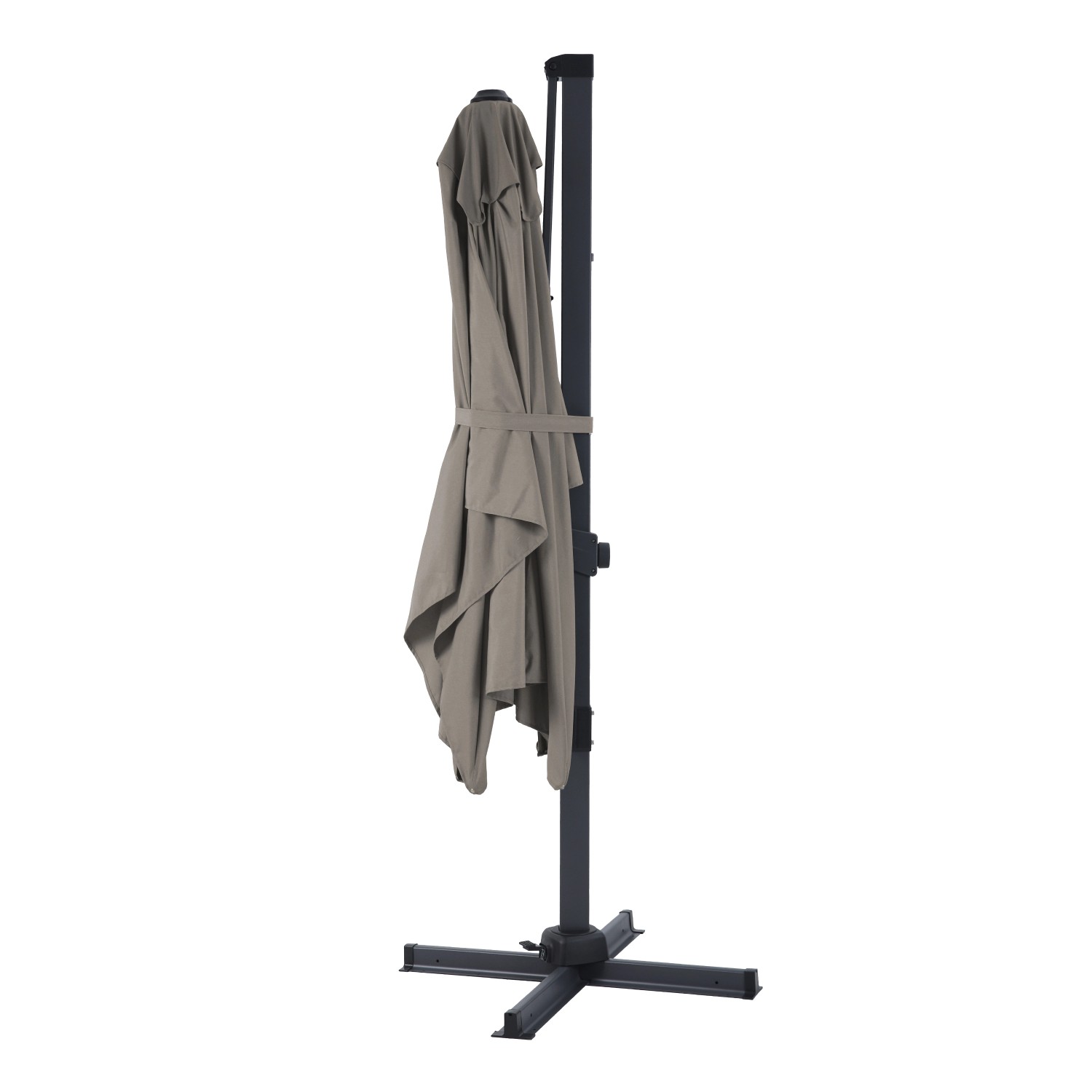 Axi Ampelschirm Milad Premium 200 cm x 300 cm Anthrazit/Taupe kaufen