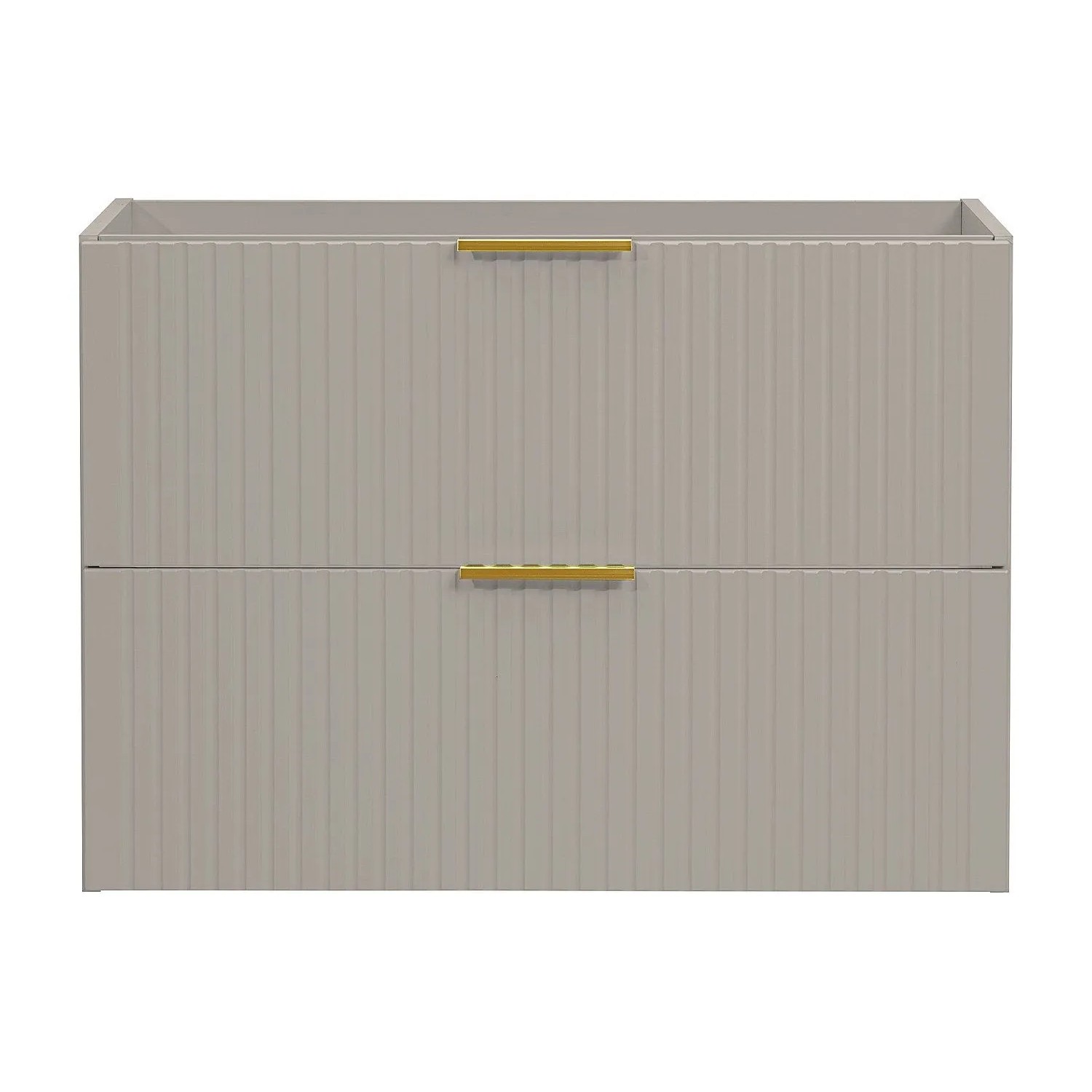 Vente-unique Waschbeckenunterschrank Zevara Beige 80 cm
