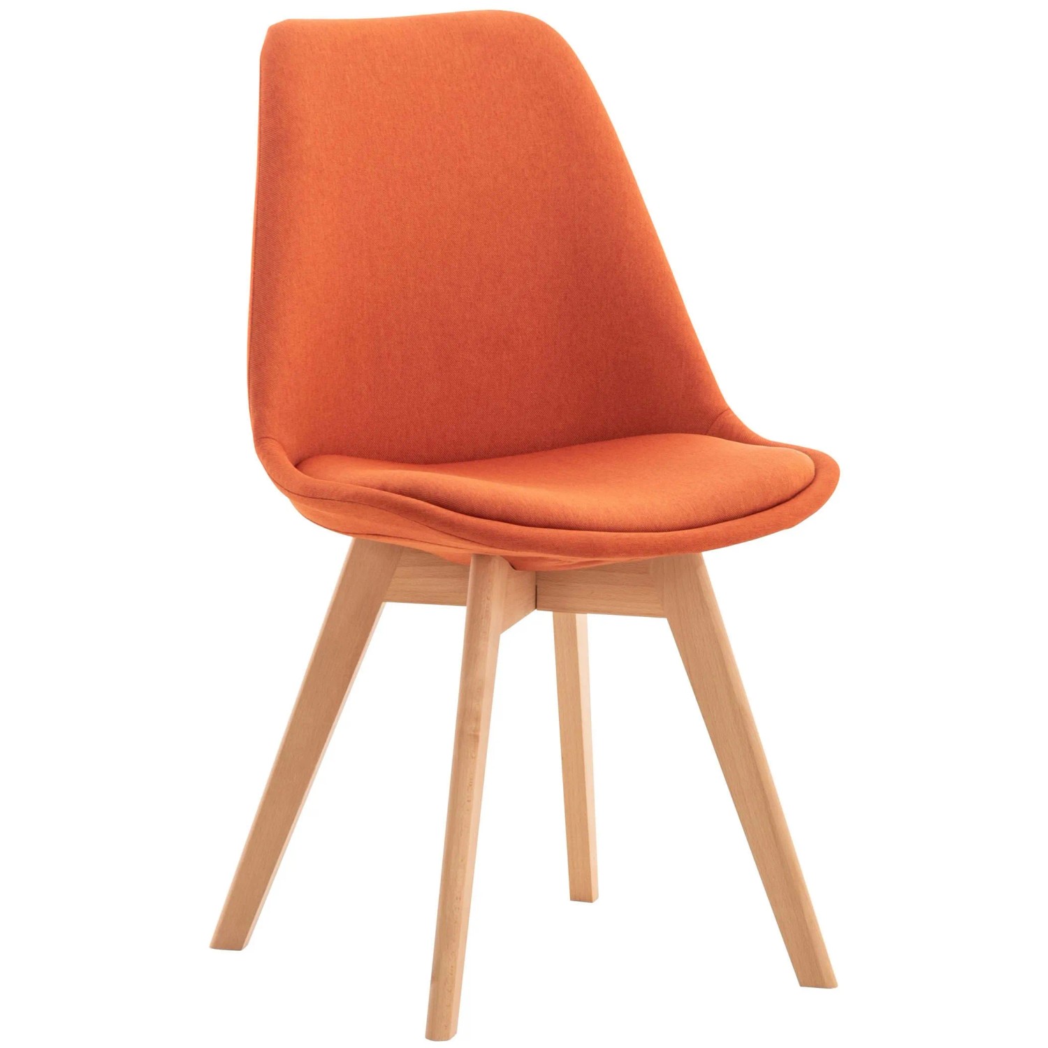 CLP Esszimmerstuhl Linares orange/Stoff