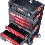 Qbrick Werkzeugwagen PRO Drawer Workshop-Set 2.0 mit Schubladen und Rollen.