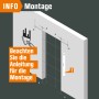 Montagehinweis für Loft+Mehr Drehtür-Set: Anleitung beachten!