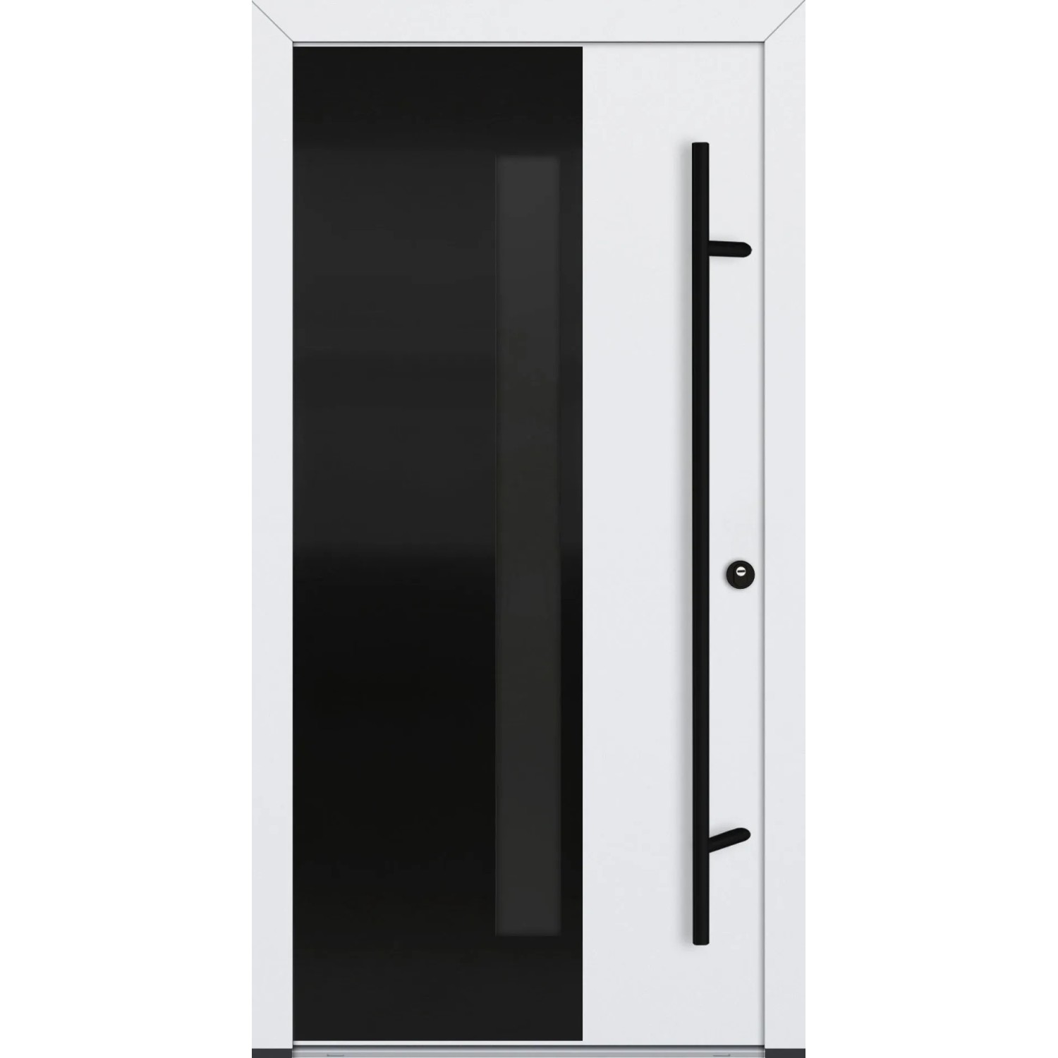FM Türen AS68 Modell 66 1000 x 2100 Weiß Rechts Innen Beschläge Set 01
