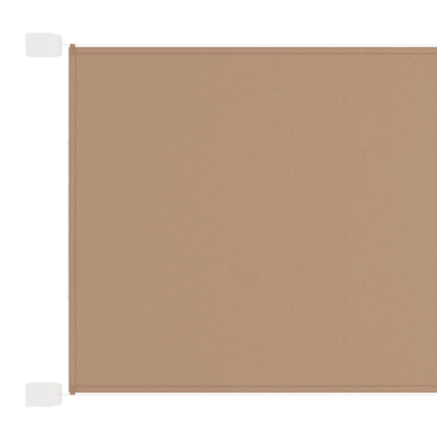 furnicato Senkrechtmarkise Taupe 100x1200 cm Oxford-Gewebe günstig online kaufen